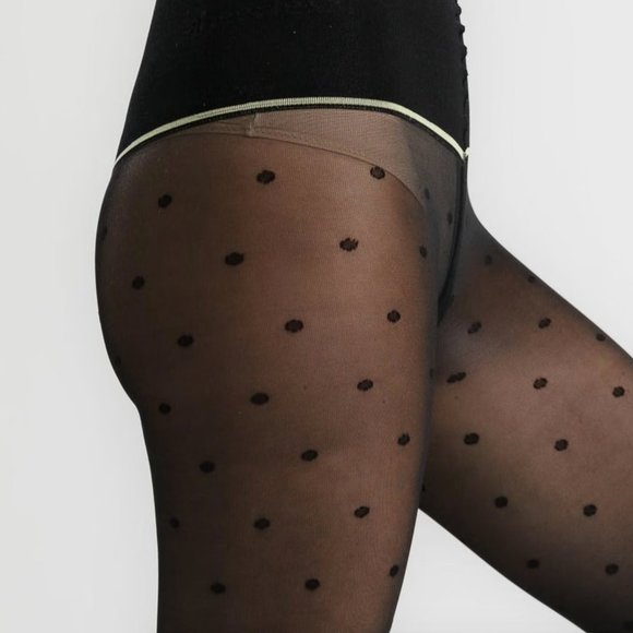 Sheertex Polka-Dot Classic Sheer Rip-Resist Tights - Picture 4 of 7
